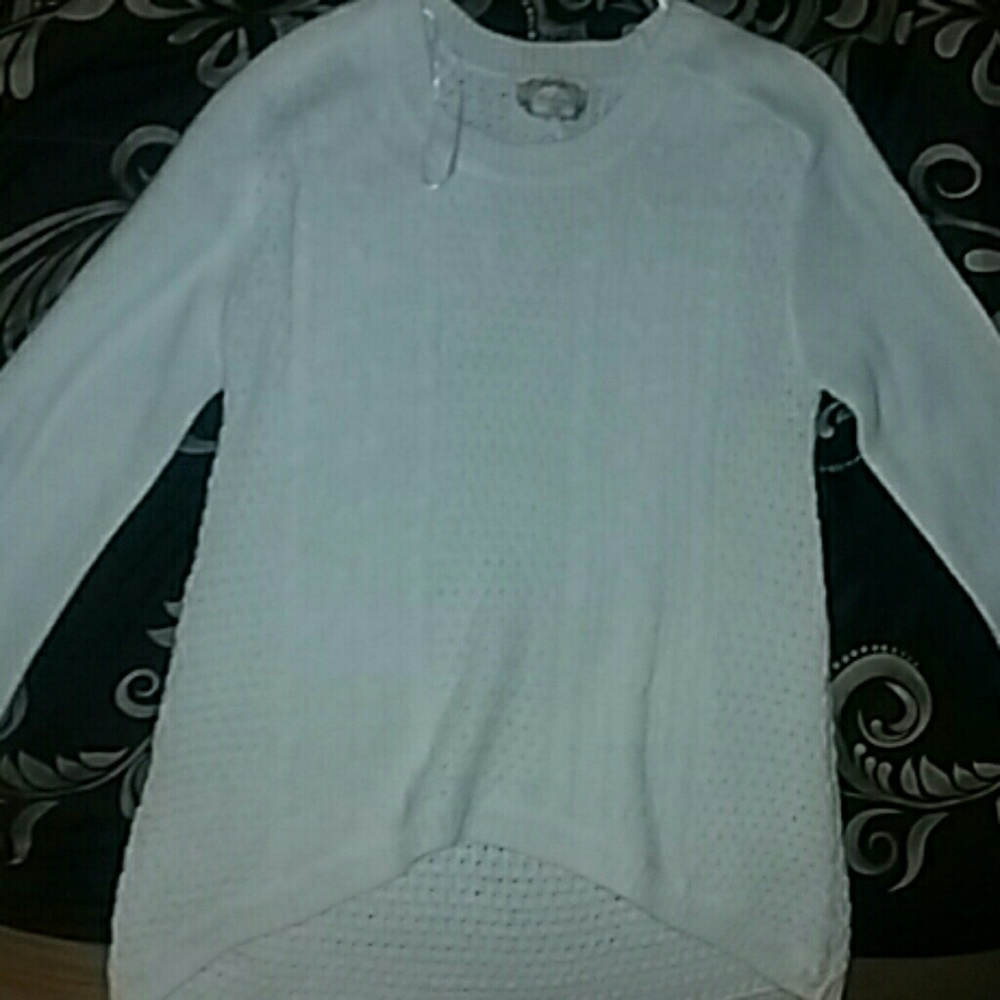 Cream High Low Sweater
